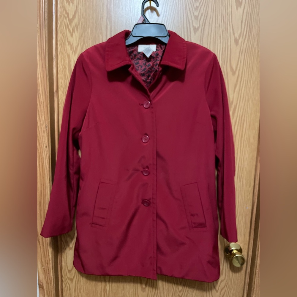 Merona Women's Deep Red Trench Coat